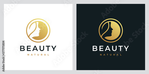 beauty nature,natural spa, cosmetic, logo design inspiration