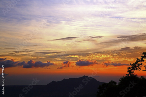 Taiwan Yangming Mountain Guanyin Mountain sunset