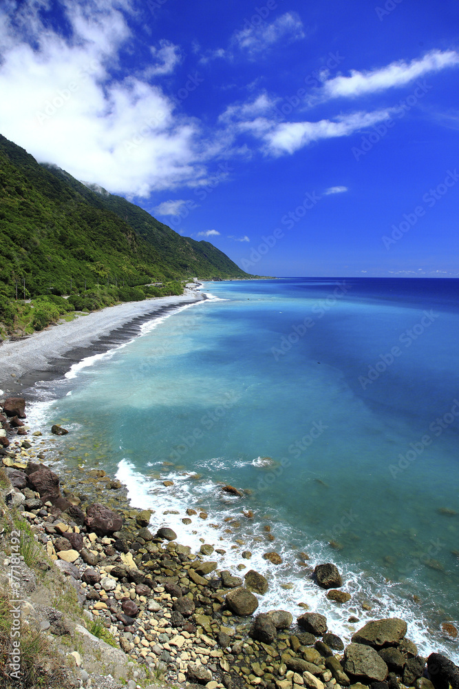 Obraz premium Taiwan Hualien Fengbin Xinshe Coast