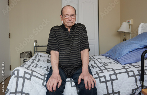 Portrait of an Elderly Man in a Retirement Home photo