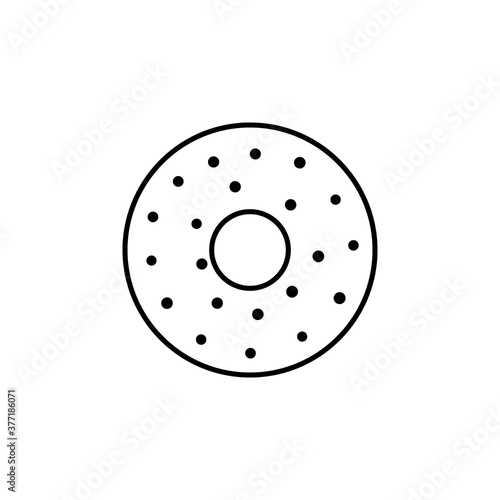 Donut, baker, sweet vector icon