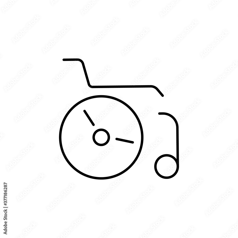Wheelchair, handicap, transport vector icon Wheelchair, handicap, transport vector icon