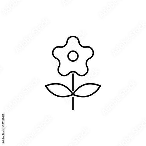 Flower, plant, nature vector icon