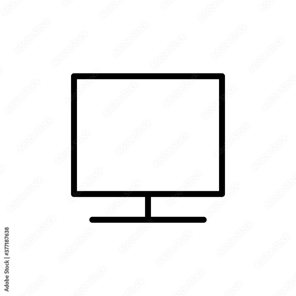Screen, desktop, monitor vector icon Screen, desktop, monitor vector icon