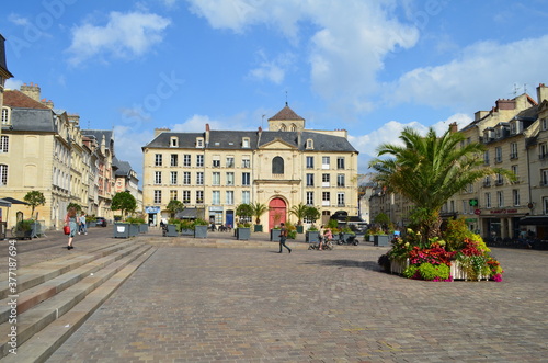 La Place Saint-Sauveur à Caen (Calvados - Normandie - France) Septembre 2020