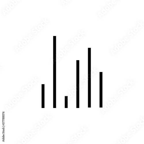 Signal, network, bar vector icon