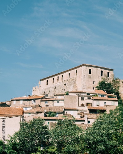 monastery in village in Provence, France photo