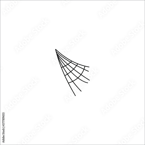 Spiderweb icon isolated on white background. Halloween icon photo