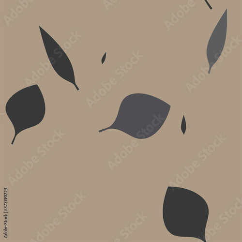 Fall Leaves Seamless Vector Pattern - Repeating ornament for textile, wraping paper, fashion etc.