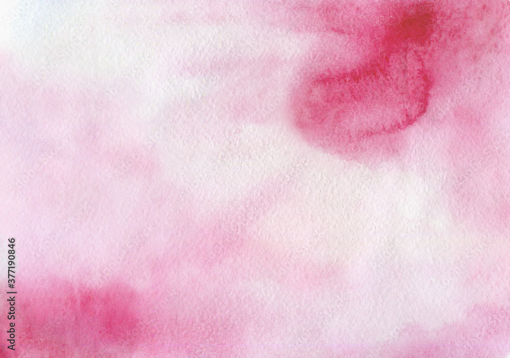 Red and pink watercolor texture. Ink high resolution background for design. Backdrop ink texture