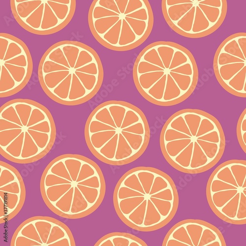 orange slices background pattern