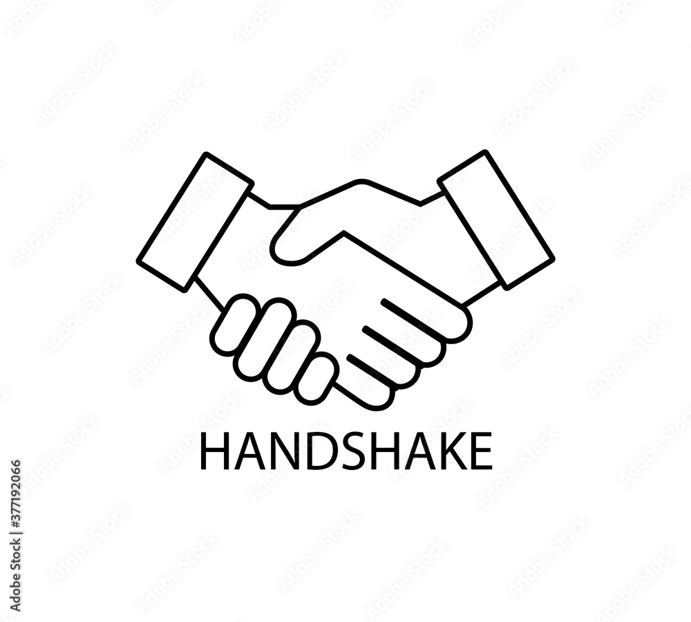 Handshake icon. Hand shake. Vector illustration eps 10 Handshake icon. Hand shake. Vector illustration eps 10