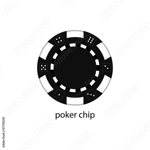 Realistic poker chips icon. Vector illustration eps 10