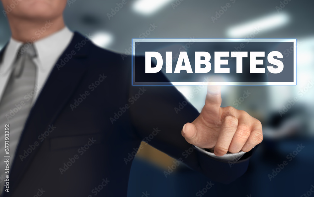 diabetes pushing concept 3d illustration diabetes pushing concept 3d illustration