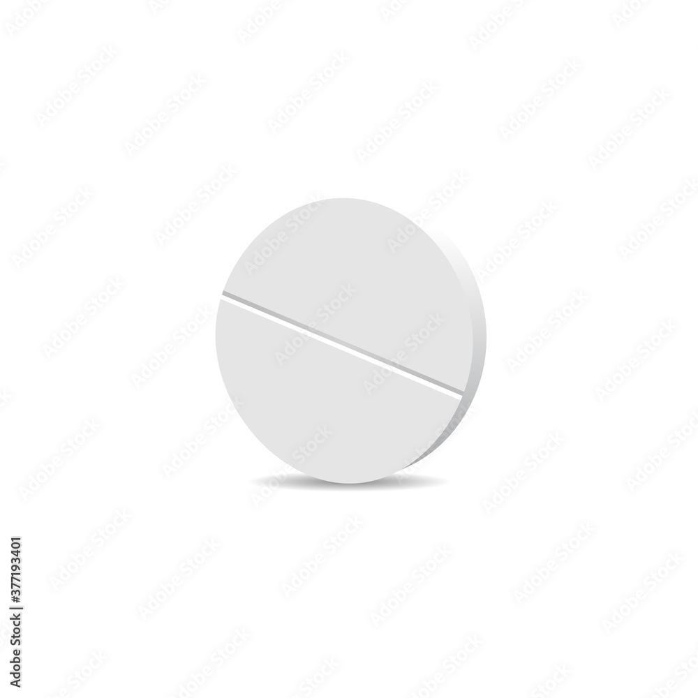 realistic round pill icon. Vector illustration eps 10 realistic round pill icon. Vector illustration eps 10