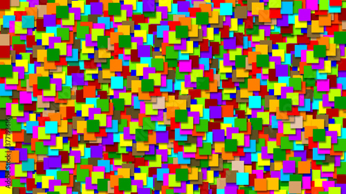 Kolorowe kwadraty, tło