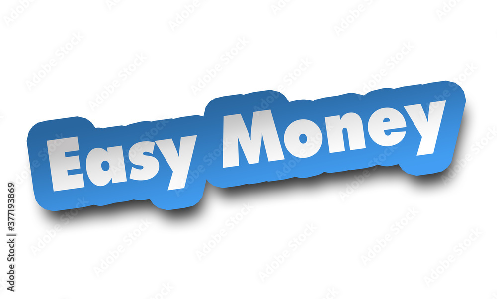 Fototapeta premium easy money concept 3d illustration isolated
