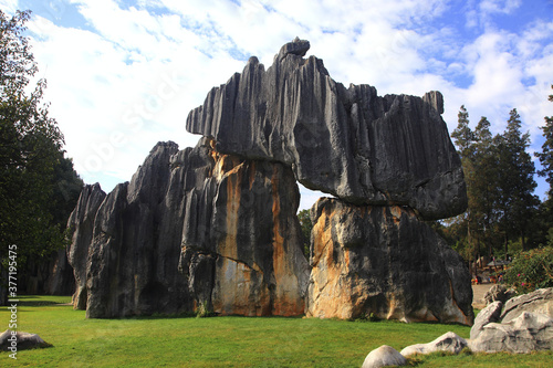 Yunnan Kunming stone forest screen stone photo