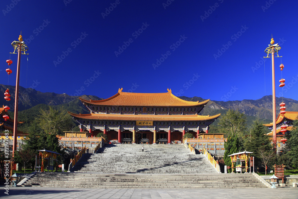 Yunnan Dali Chongsheng Temple Daxiong Hall Yunnan Dali Chongsheng Temple Daxiong Hall