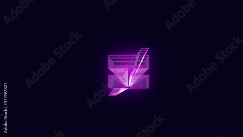 Efecto neo simbolos. symbol