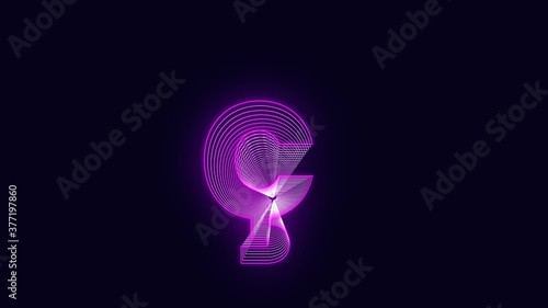 Efecto neo simbolos. symbol