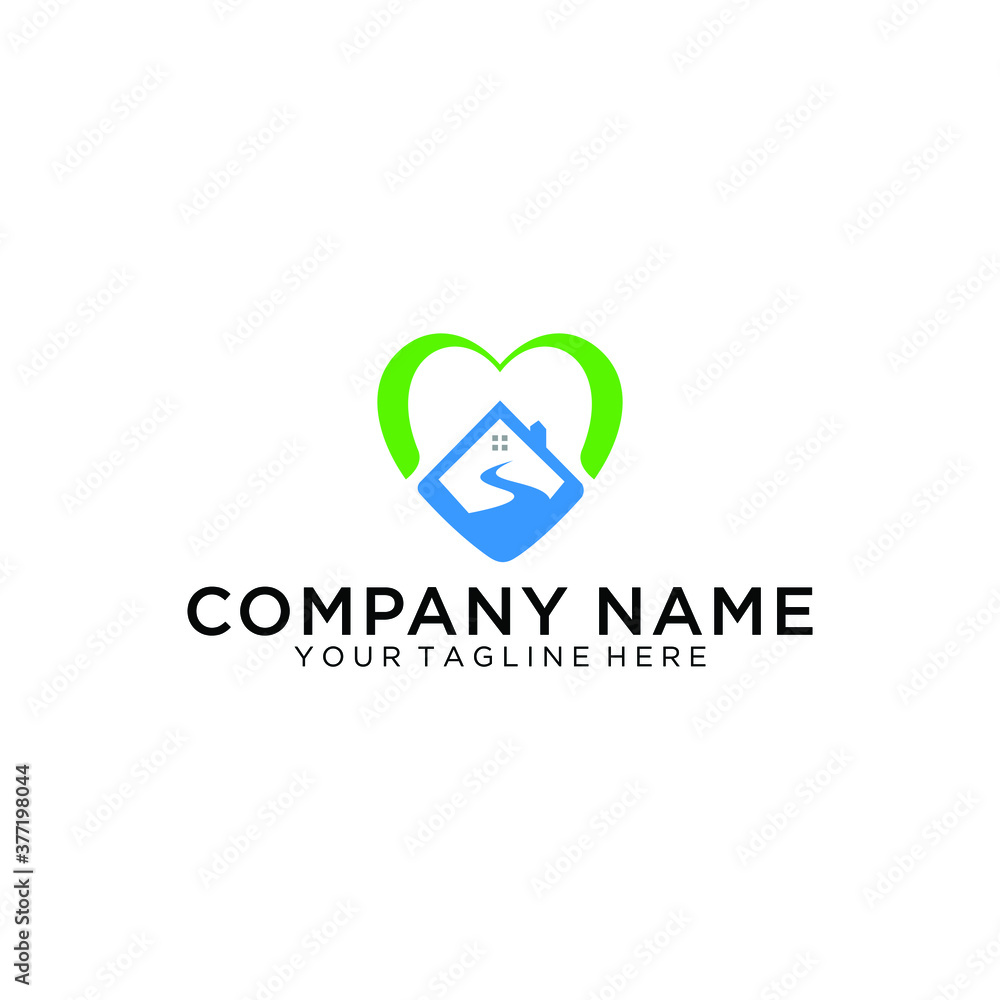 House Care Love Logo Template Design Vector, Emblem, Design Concept, Creative Symbol, Icon House Care Love Logo Template Design Vector, Emblem, Design Concept, Creative Symbol, Icon