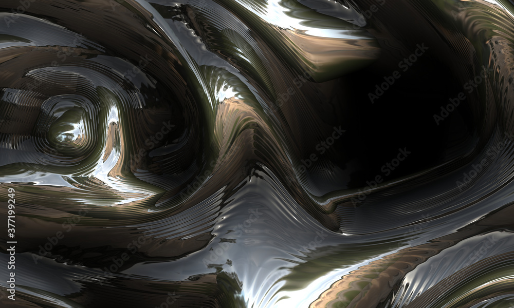 distort abstract metal