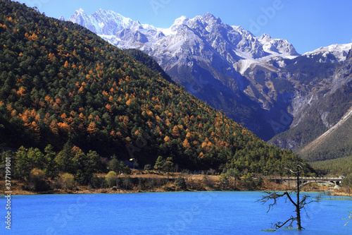 Yunnan Lijiang Yulong Xueba National Park Blue Moon Lake photo