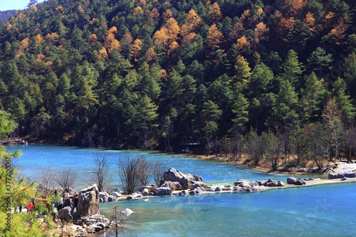 Yunnan Lijiang Yulong Xueba National Park Blue Moon Lake photo