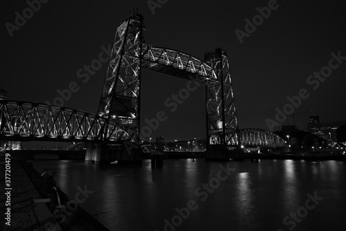 Bridge Koningshavenbrug the Rotterdam also known as De Hef. photo