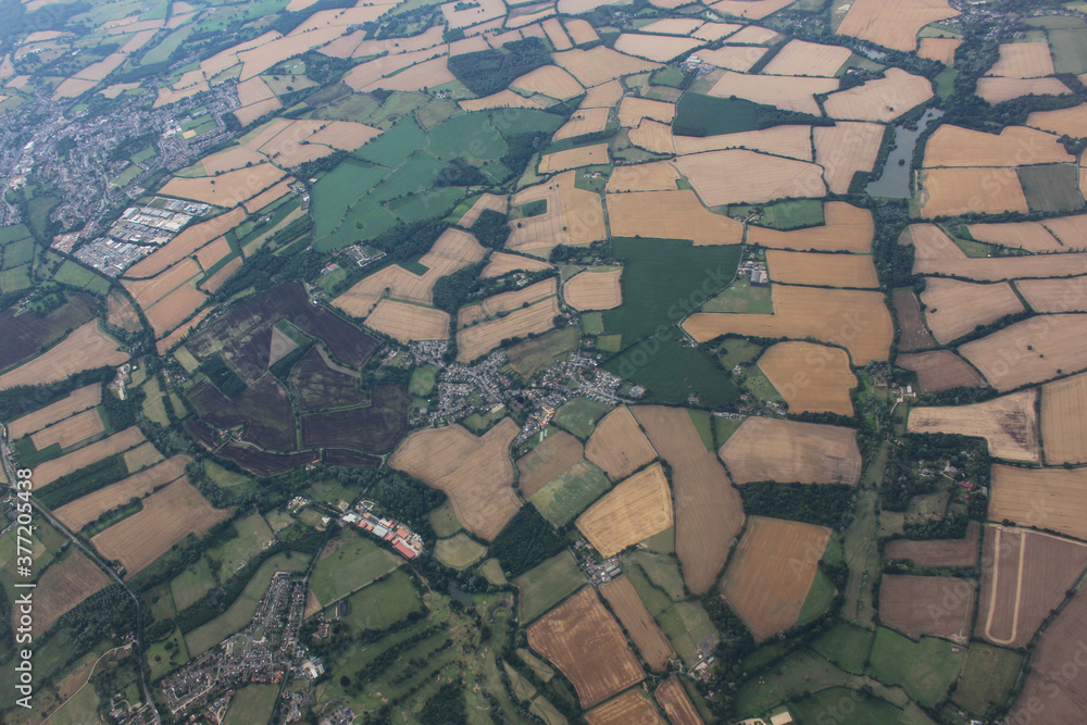 aerial view of the village