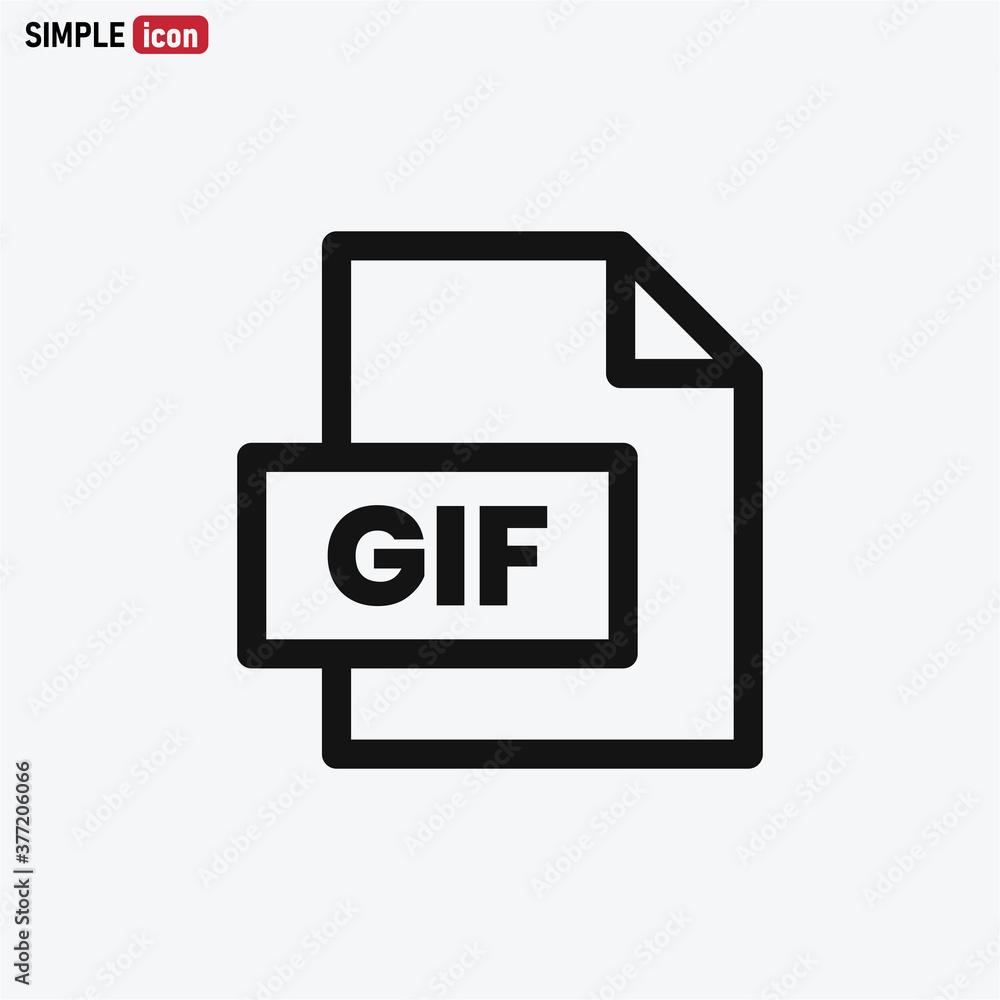 Gif File icon vector eps 10 Gif File icon vector eps 10