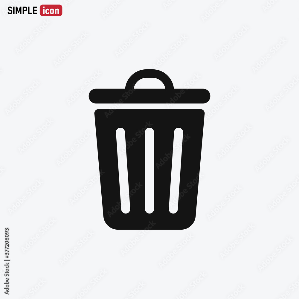 Trash can icon vector eps 10 Trash can icon vector eps 10