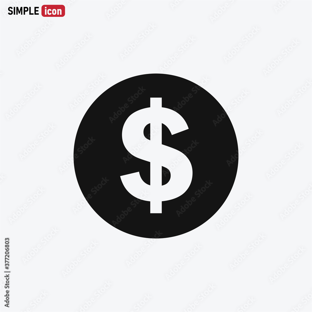 Dollar icon vector . money sign Dollar icon vector . money sign