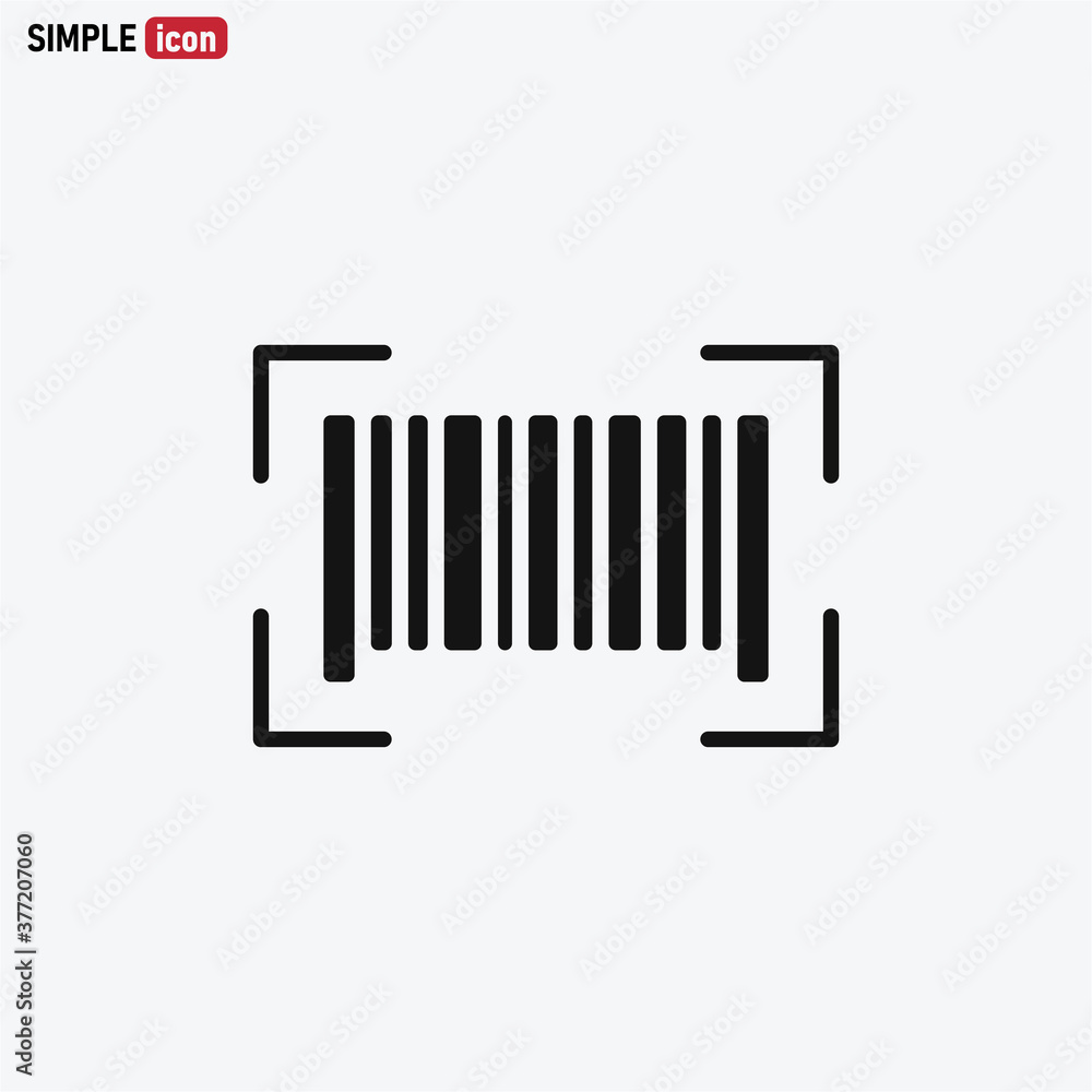 Bar Code icon vector . Barcode sign Bar Code icon vector . Barcode sign