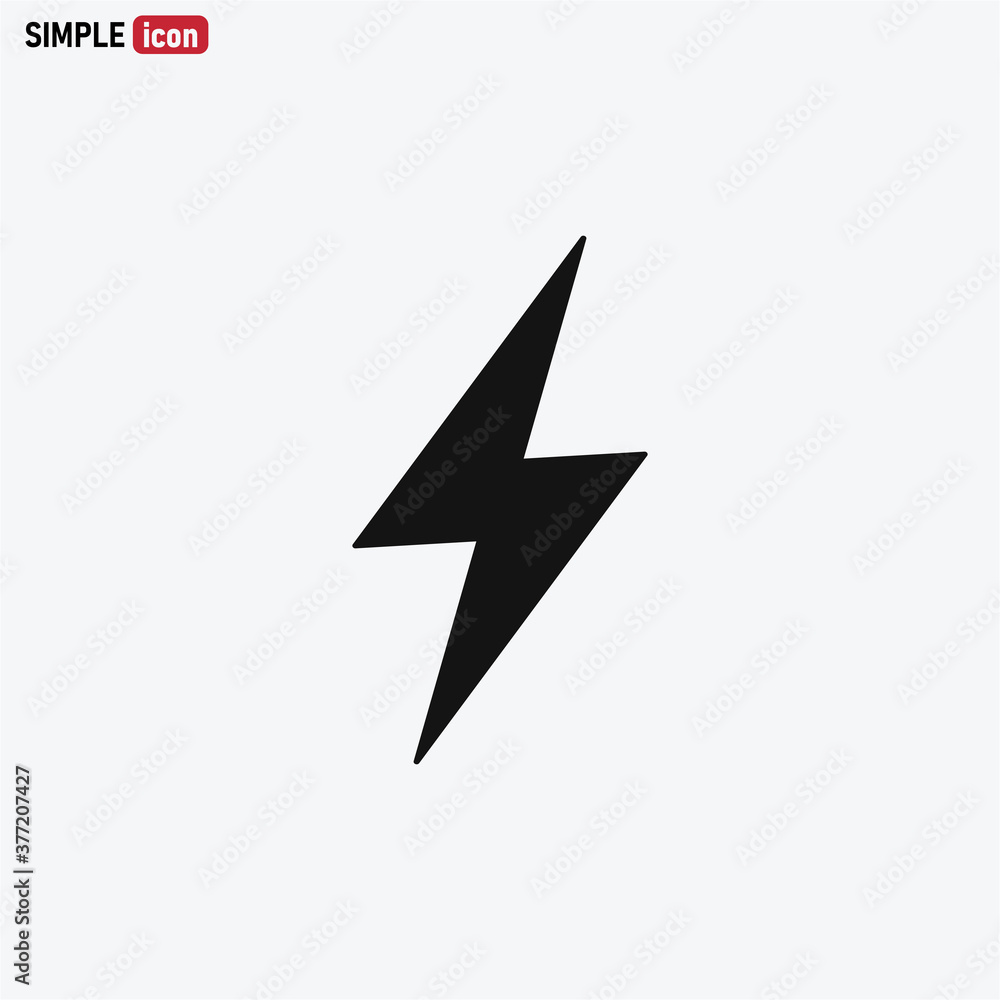 Flash icon vector . lightning sign Flash icon vector . lightning sign