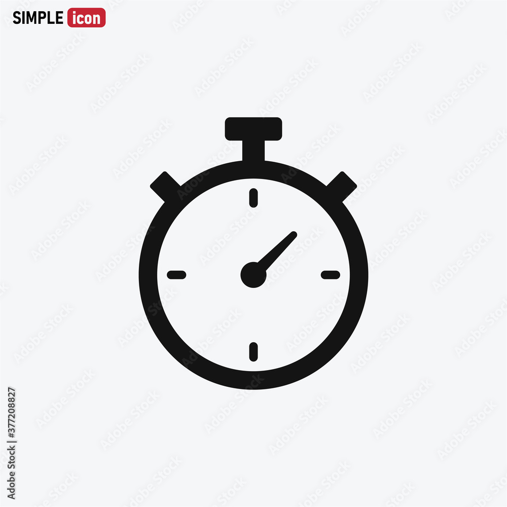 Stopwatch icon vector . Timer sign Stopwatch icon vector . Timer sign