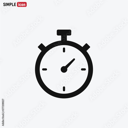 Stopwatch icon vector . Timer sign