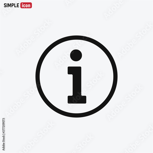 Info icon vector . Information sign