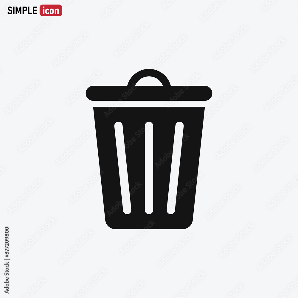 Trash can icon vector . Garbage sign Trash can icon vector . Garbage sign