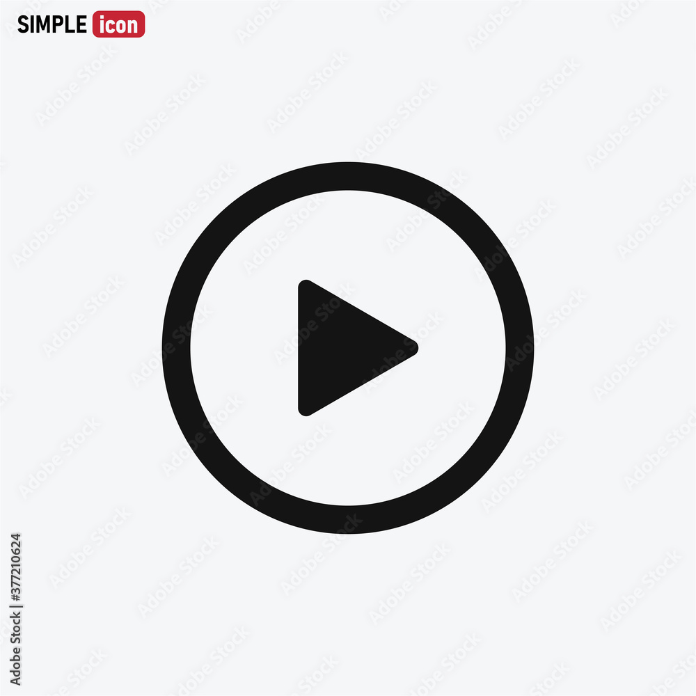 Play icon vector . Play button Play icon vector . Play button