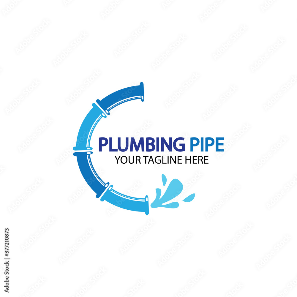 Pipe Plumbing logo vector Design Template,Plumbing logo vector design