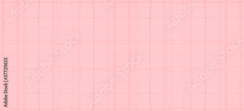 Watercolor Pink Plaid. Girly Girl Picnic Fabric. 