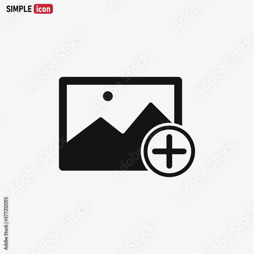 Free Download Add Image icon vector . Add Picture sign - GFXLoad
