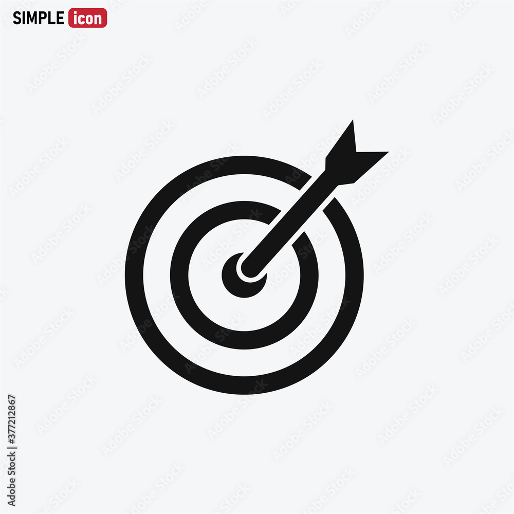 Target icon vector . dartboard sign Target icon vector . dartboard sign