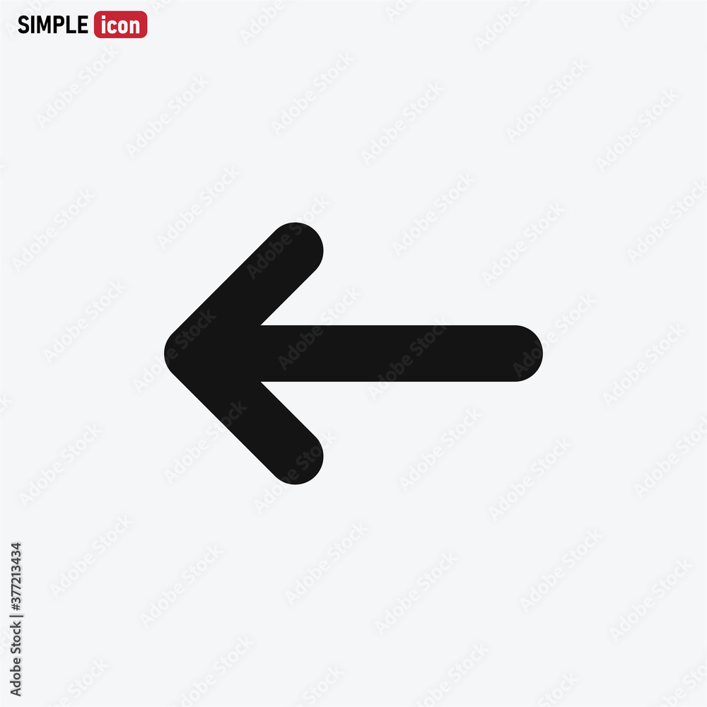 Left Arrow icon vector eps 10 Left Arrow icon vector eps 10