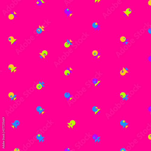 Abstract Color Halftone Dots generative art background illustration © vector_master