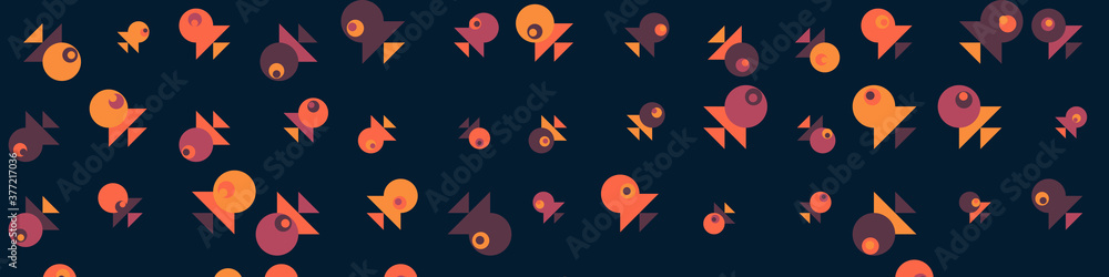 Obraz premium Abstract Color Halftone Dots generative art background illustration