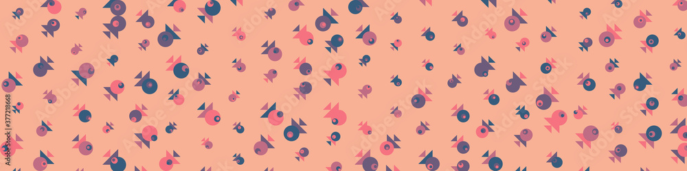 Fototapeta premium Abstract Color Halftone Dots generative art background illustration