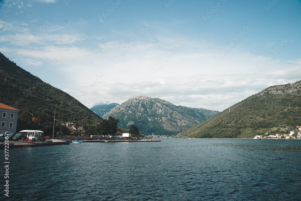 Bay in Kotor, Montenegro Bay in Kotor, Montenegro